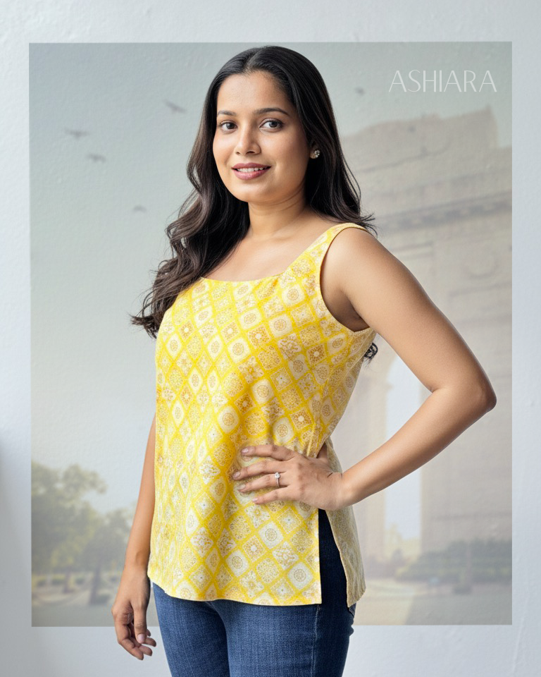Vaani Kurti - Yellow