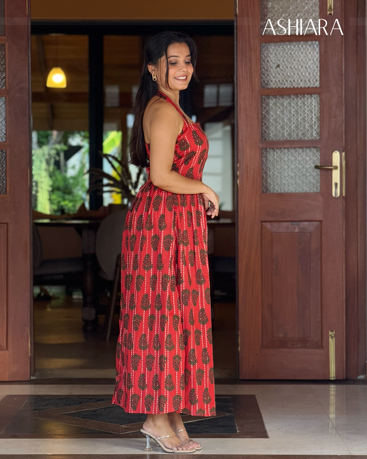 FLORA MAXI DRESS - Red