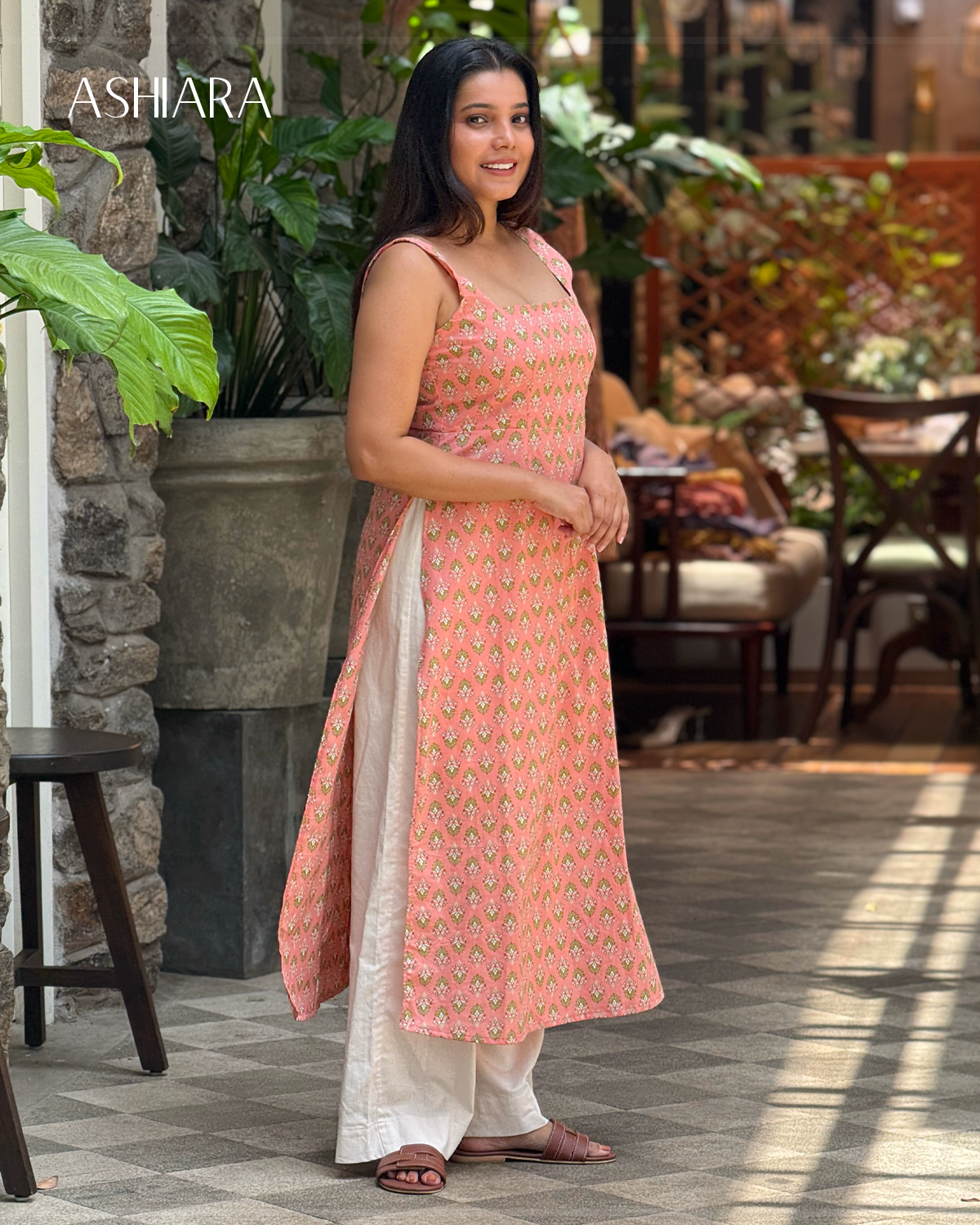 TARA Kurta- Peach