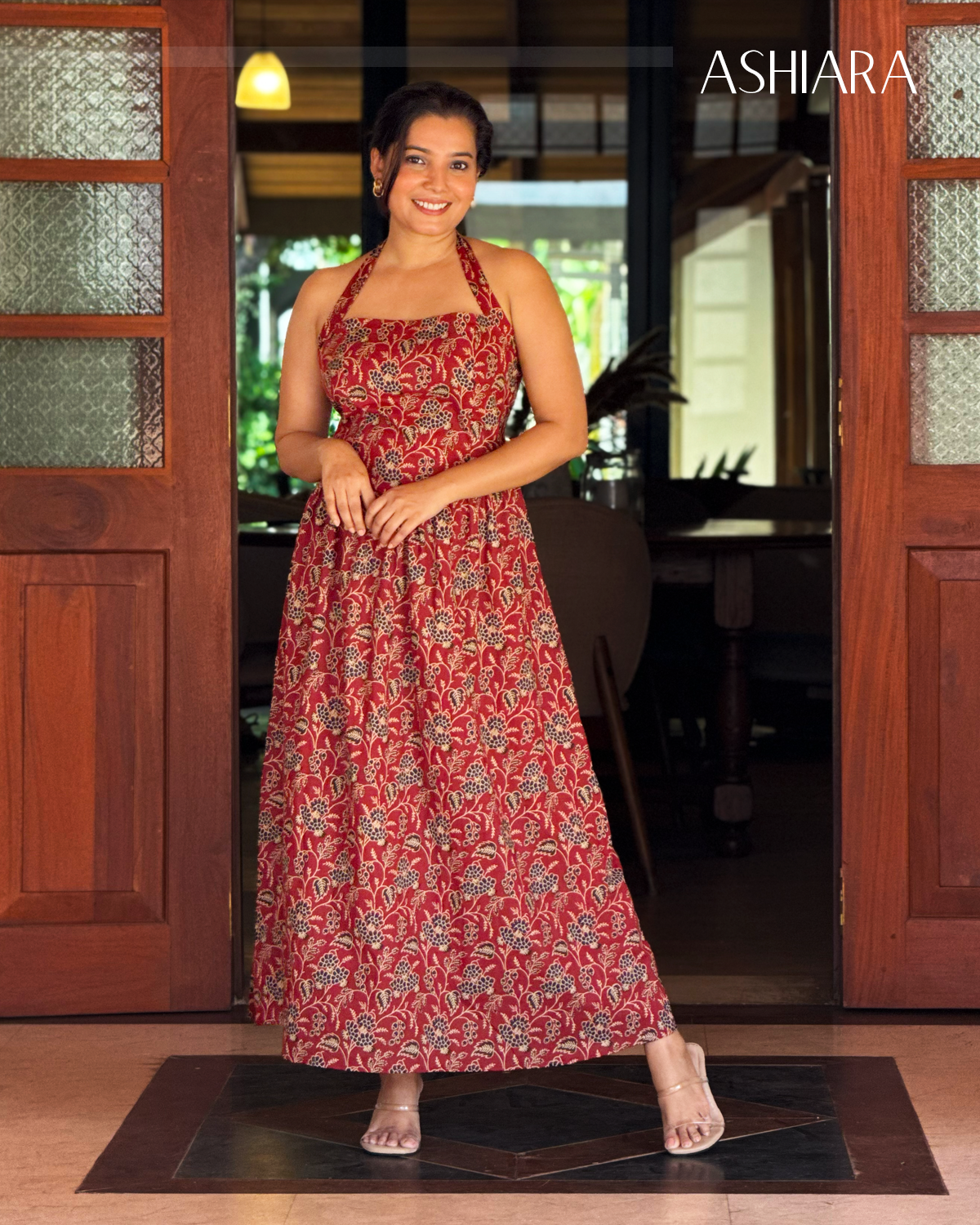FLORA MAXI DRESS- Maroon