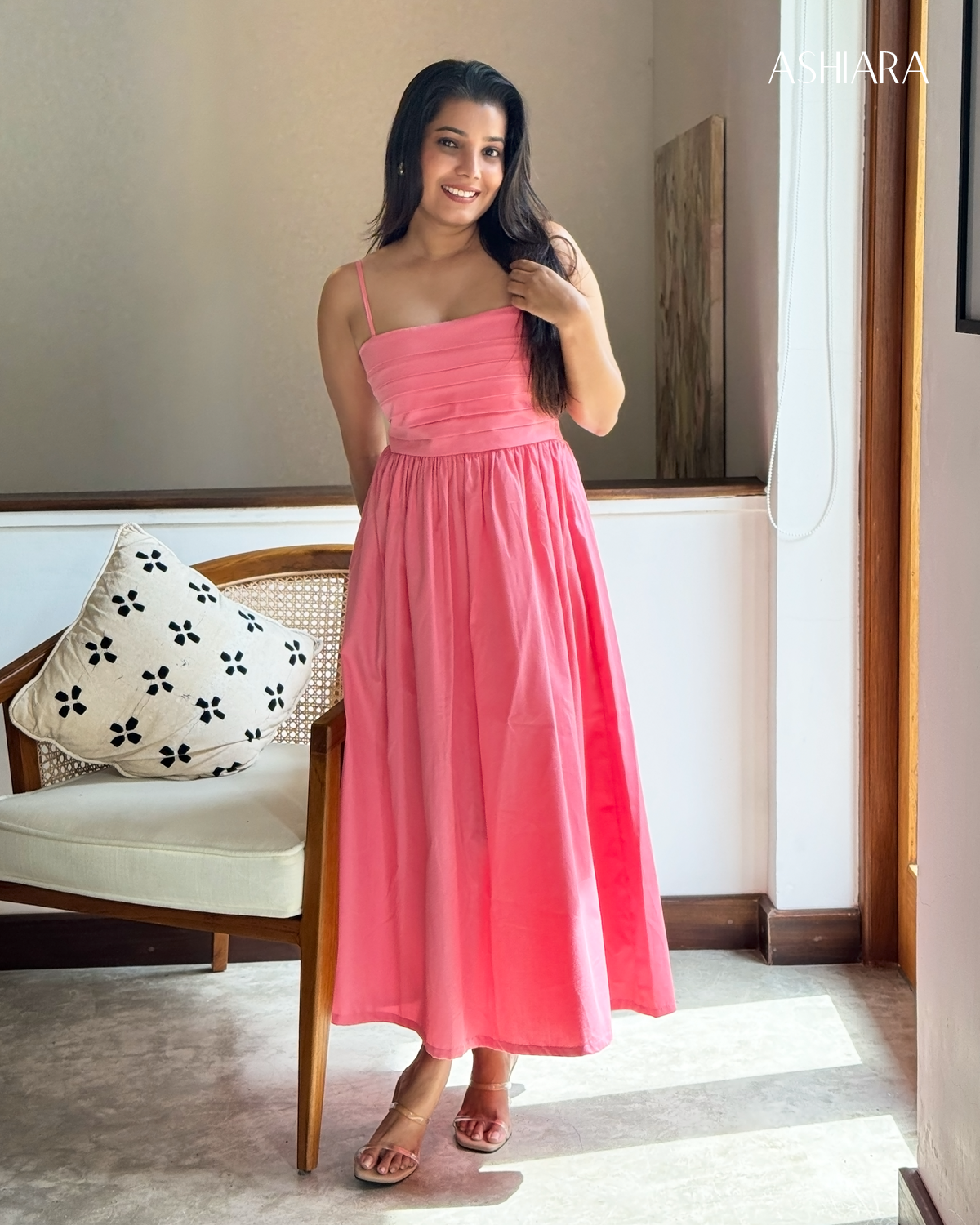ASHIARA PRINCESS MAXI DRESS - Rose