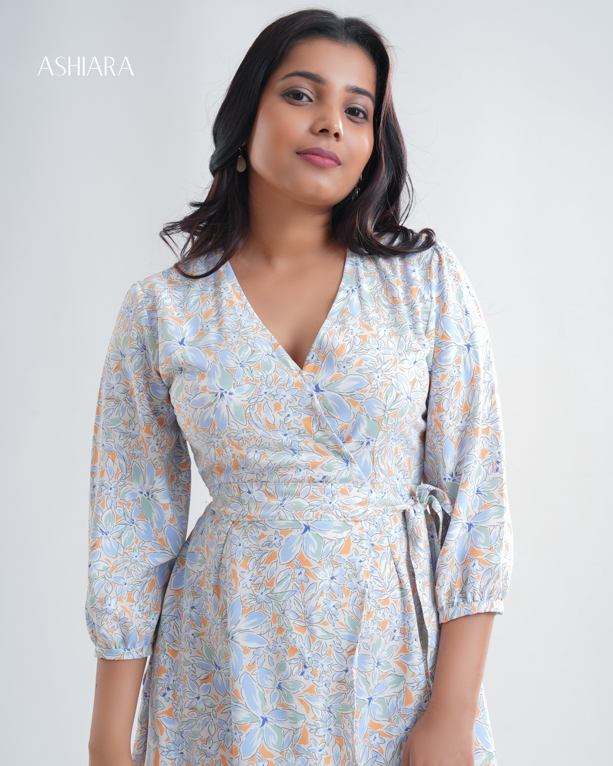 Elora Wrap Mini Dress