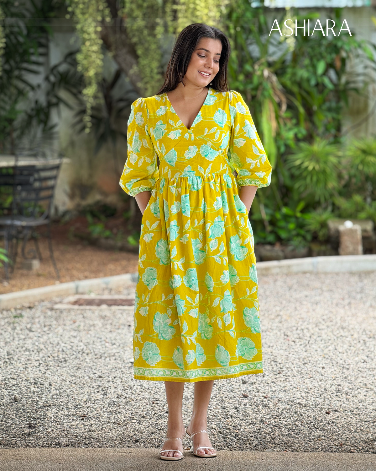 LE'LUSIA MIDI DRESS- Yellow