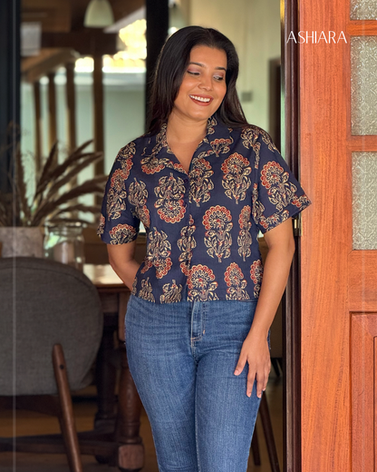 ANYA TOP -Blue
