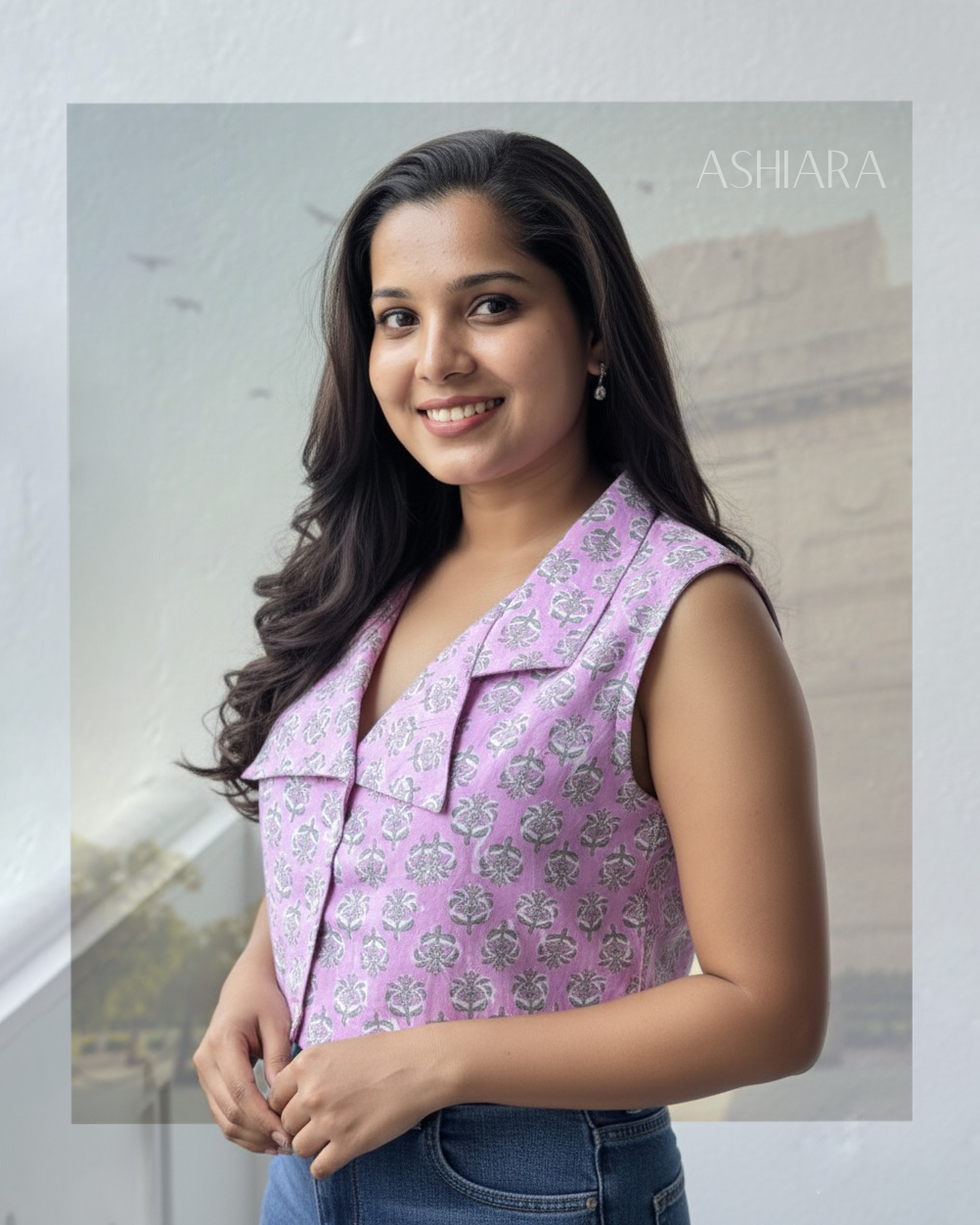 Zehra Crop Top- Lavender