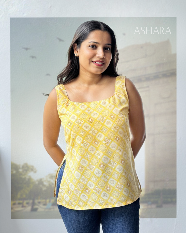 Vaani Kurti - Yellow