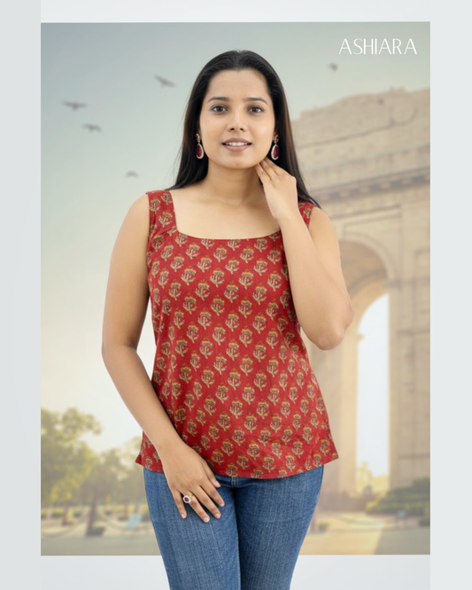 Vaani Kurti- Maroon