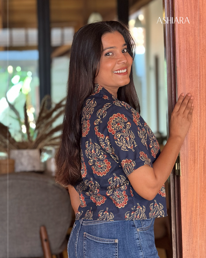 ANYA TOP -Blue