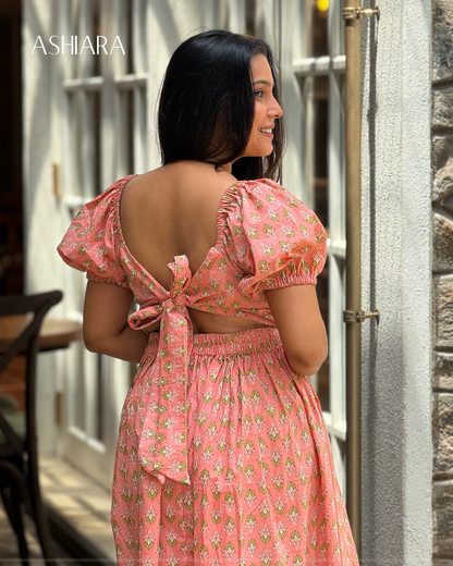 KETHAKI Dress - Peach