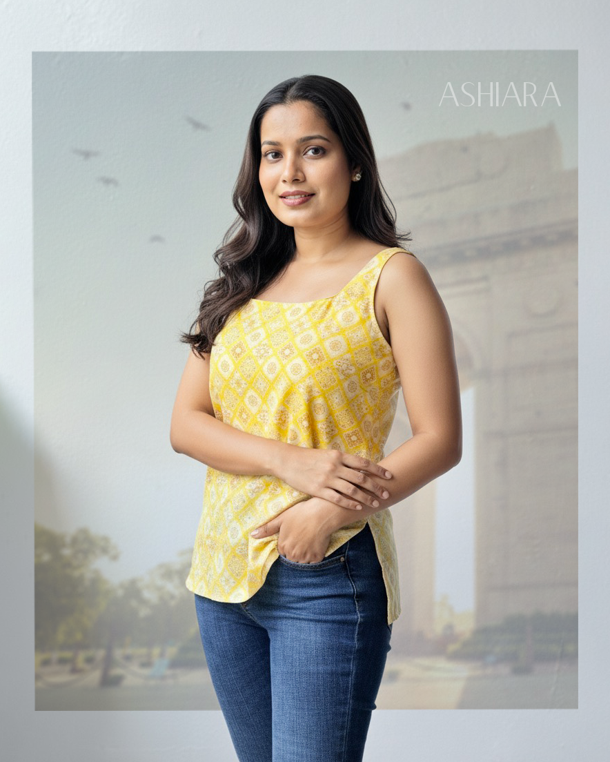 Vaani Kurti - Yellow