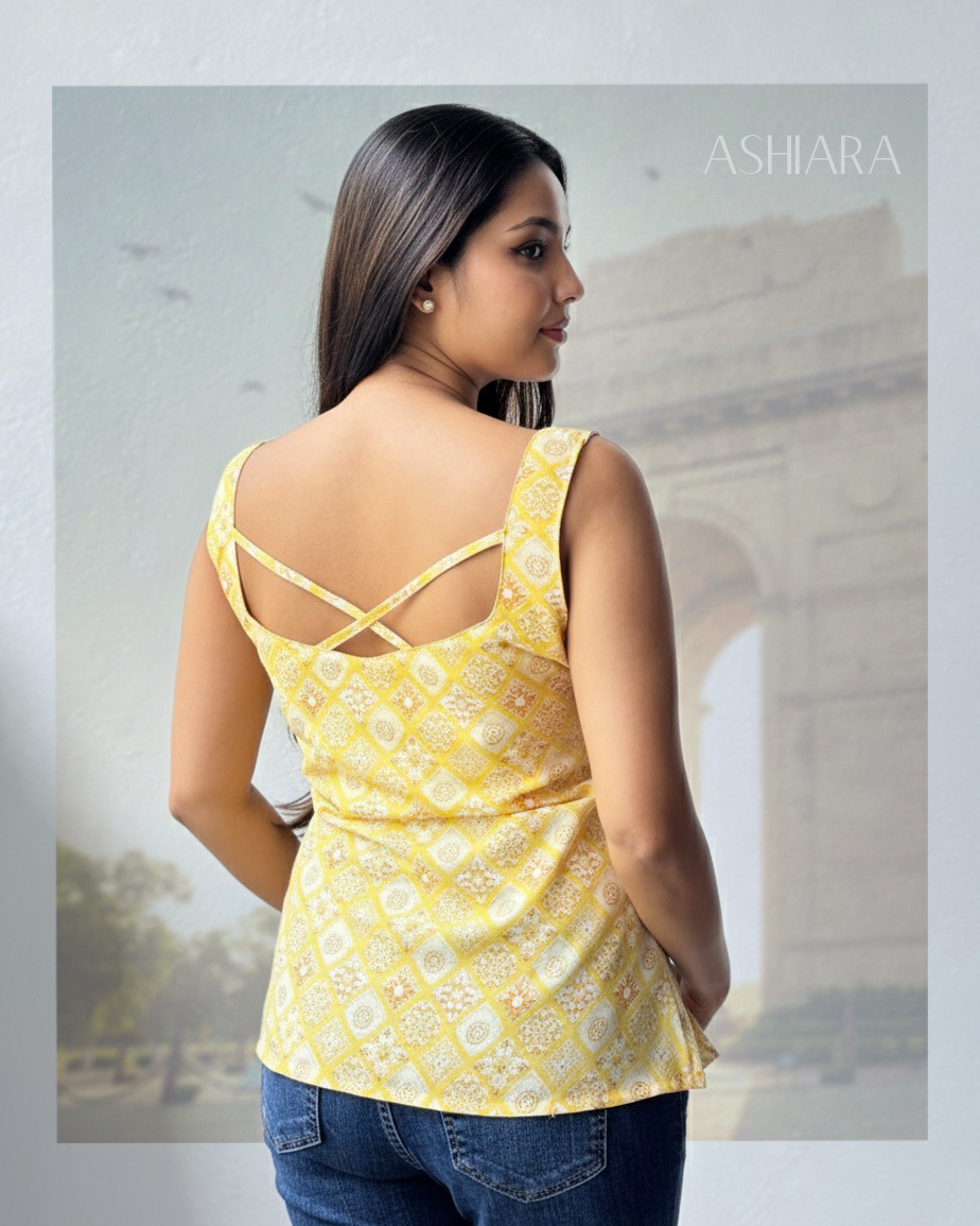 Vaani Kurti - Yellow