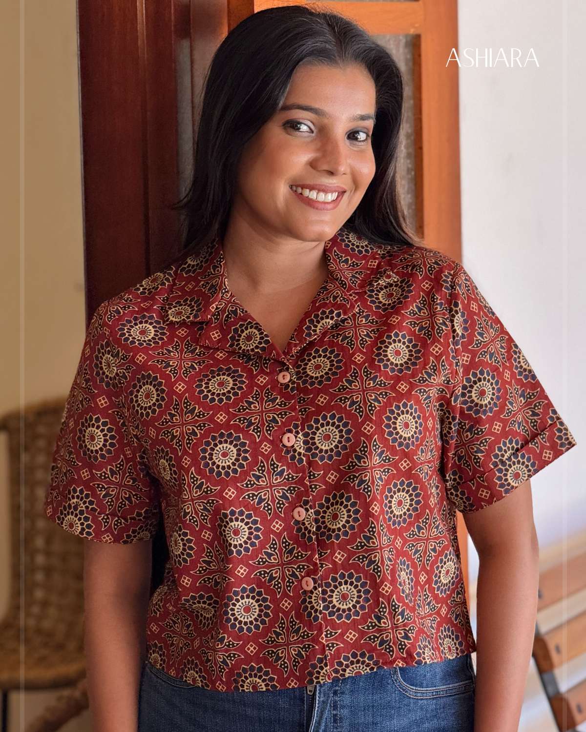 ANYA TOP -Maroon