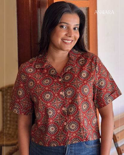 ANYA TOP -Maroon