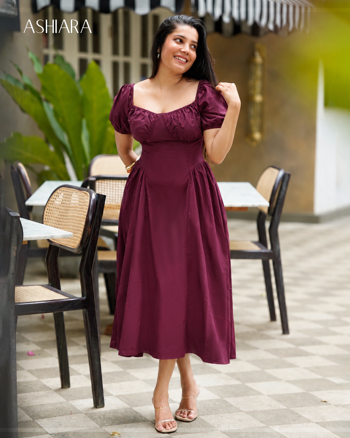 SCARLET Dress - Wine
