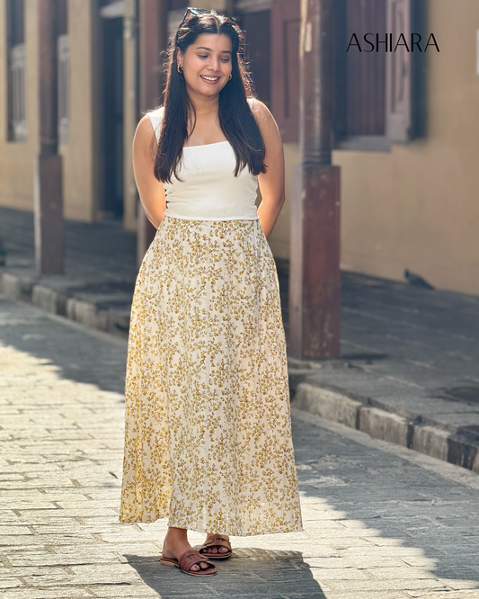 Flowy Skirt- Yellow