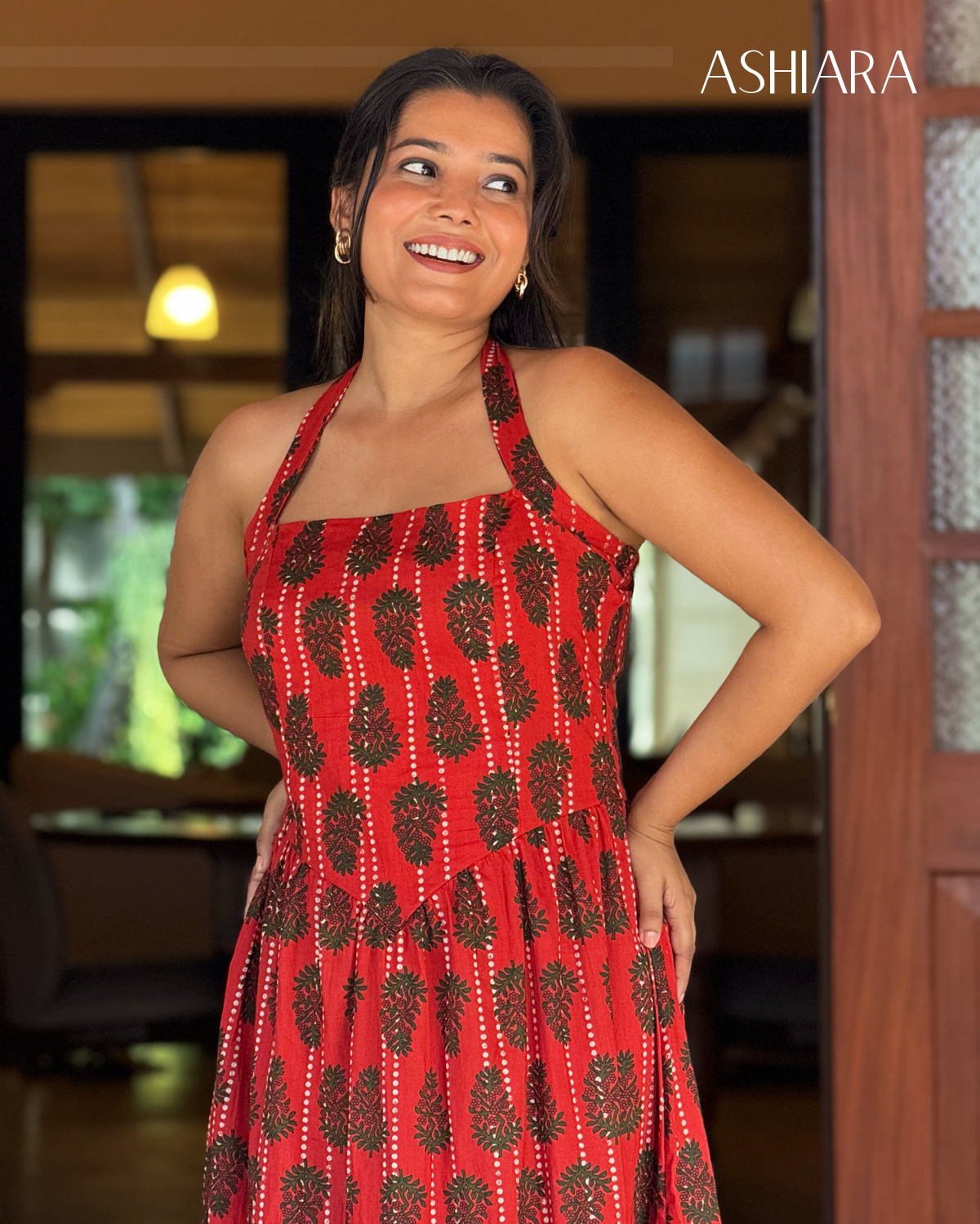 FLORA MAXI DRESS - Red