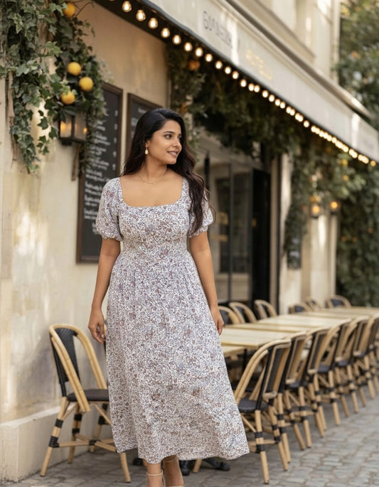 Mira Maxi Dress- Brown