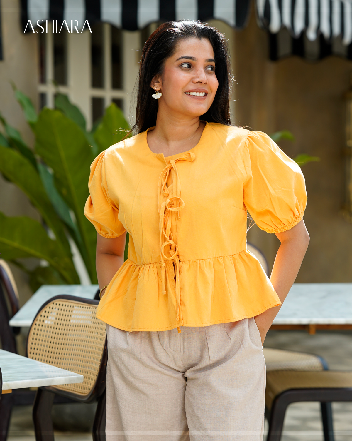 LILY TOP - Yellow