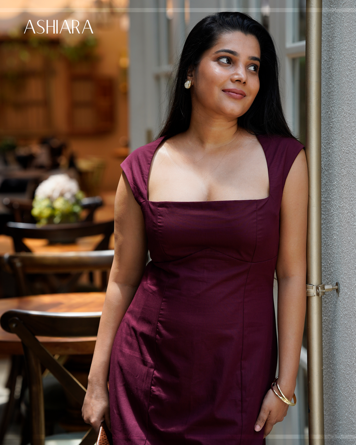 GWEN Dress- Wine