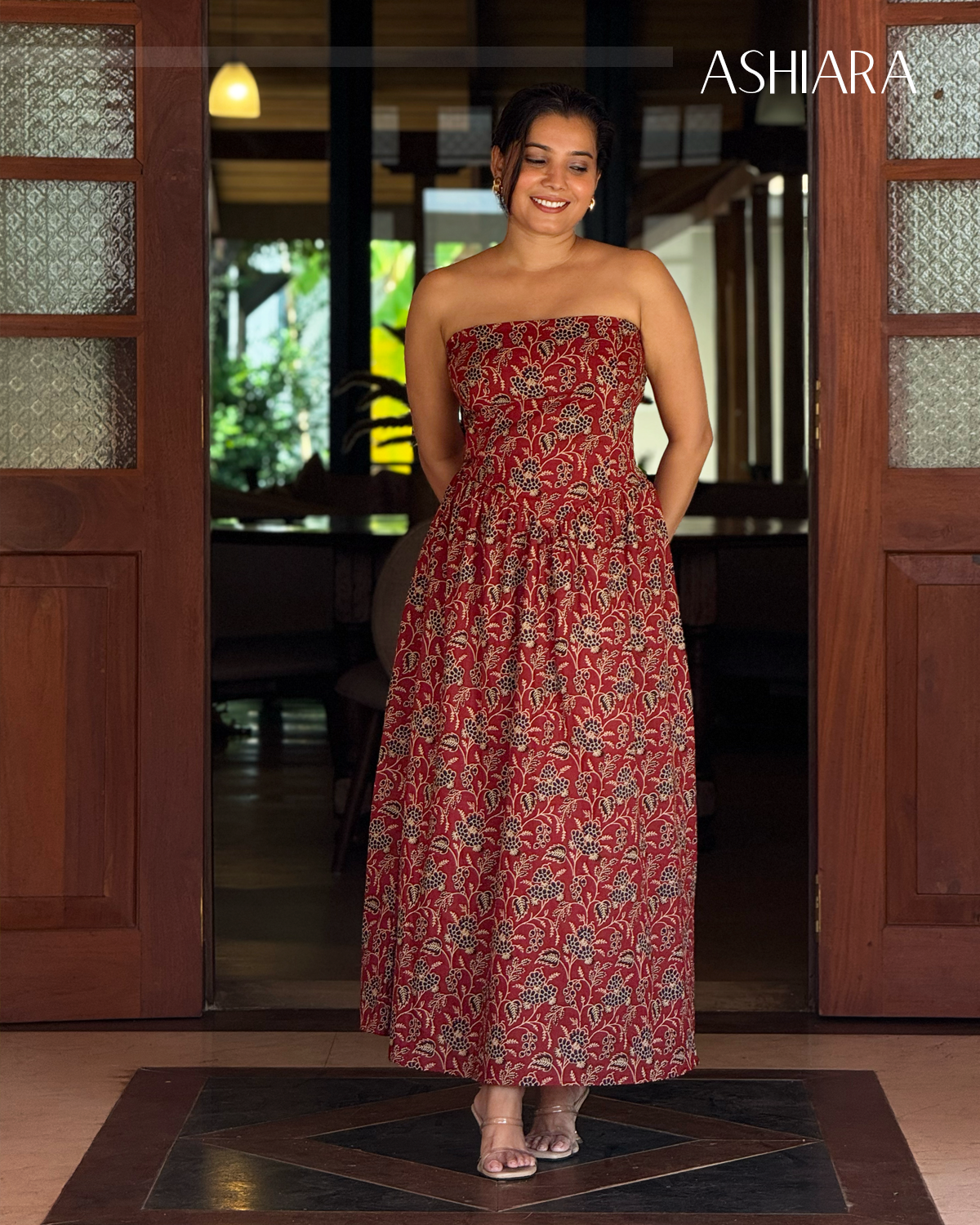 FLORA MAXI DRESS- Maroon