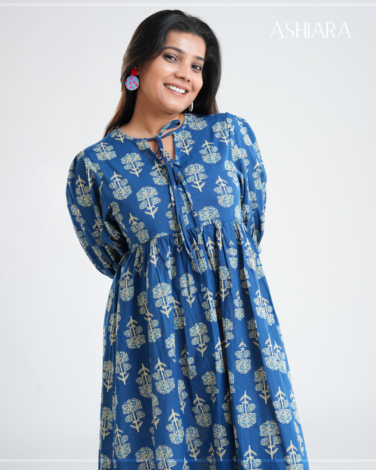 SARA MIDI DRESS - Dark Blue