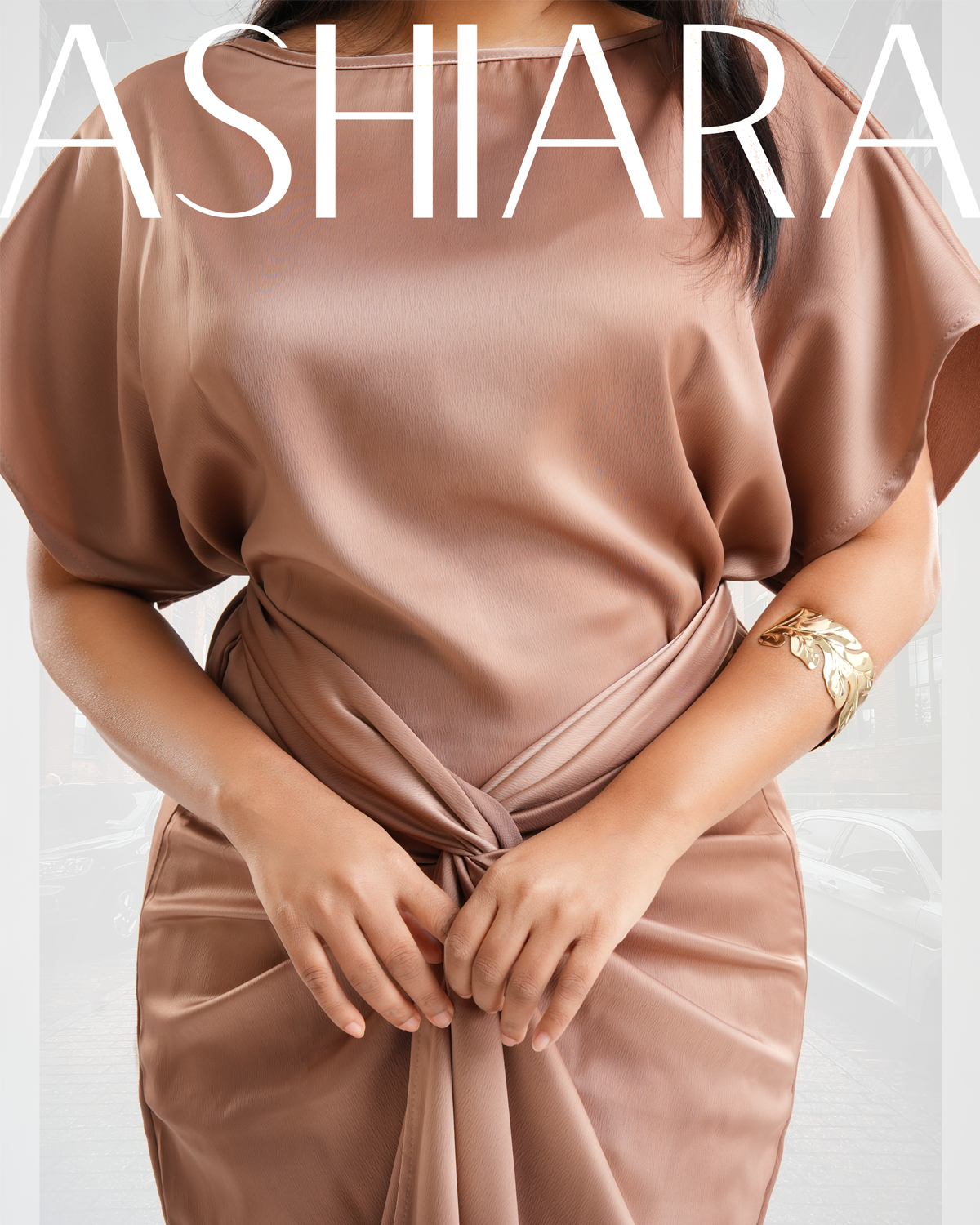 LOTUS MAXI DRESS- Mocha Brown