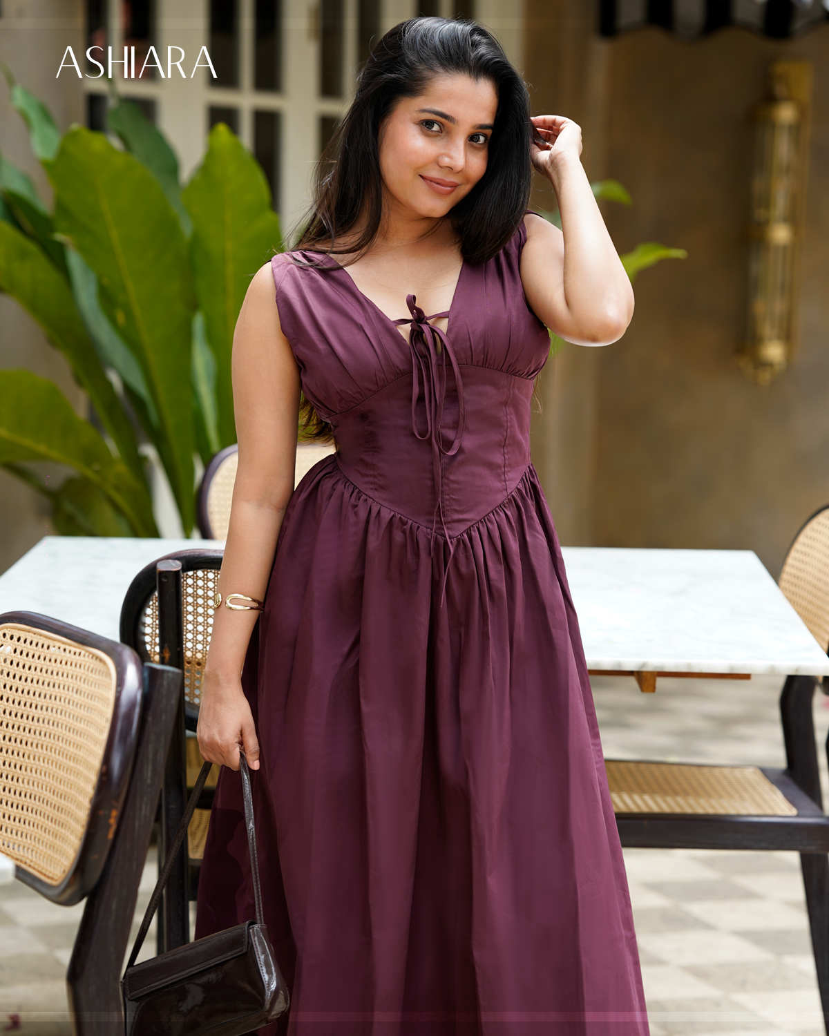CLAIRE Dress - Wine
