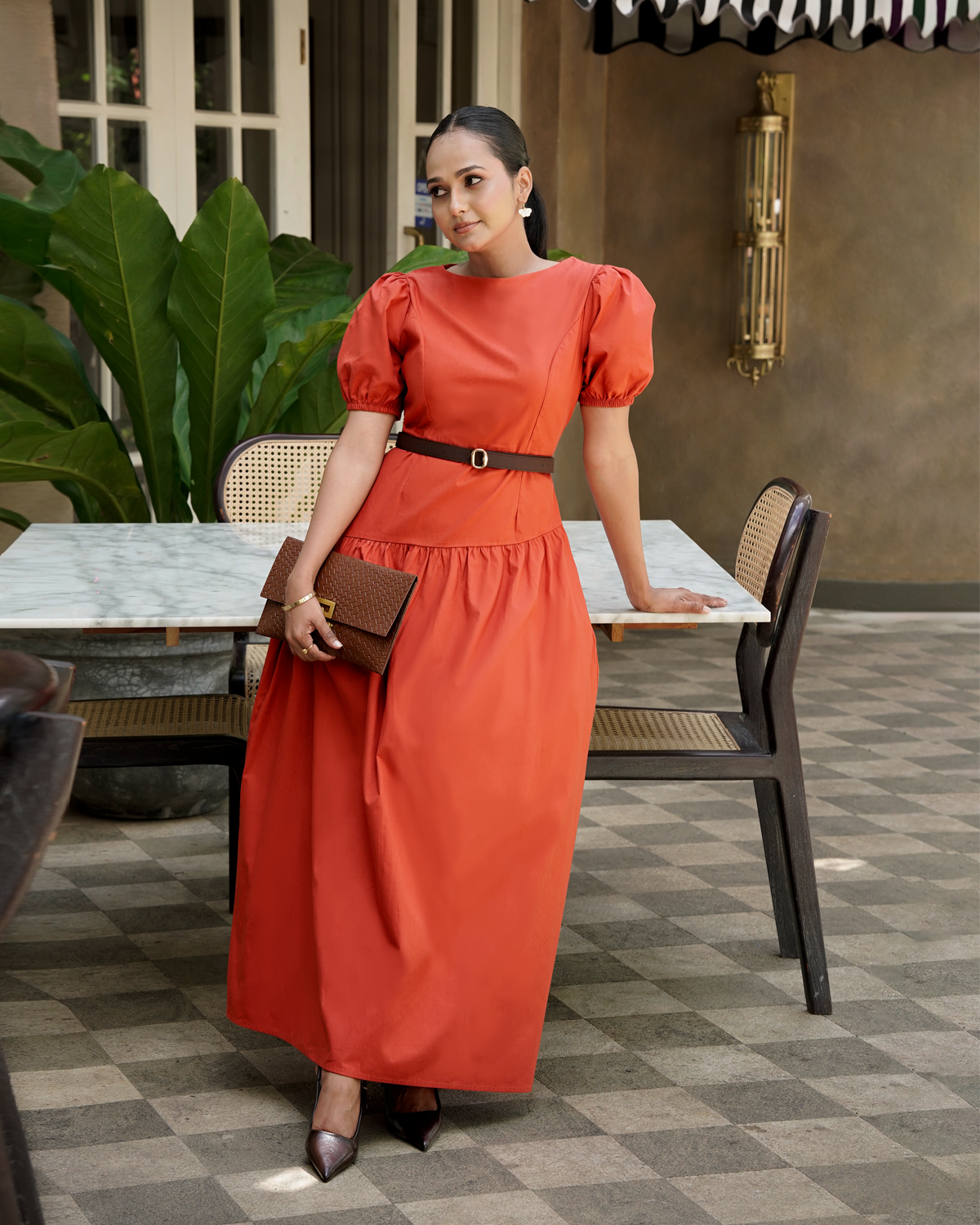 SUHALI Dress - Teracotta