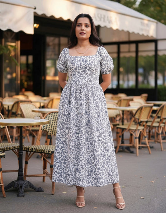 Mira Maxi Dress - Blue