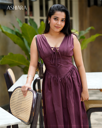 CLAIRE Dress - Wine