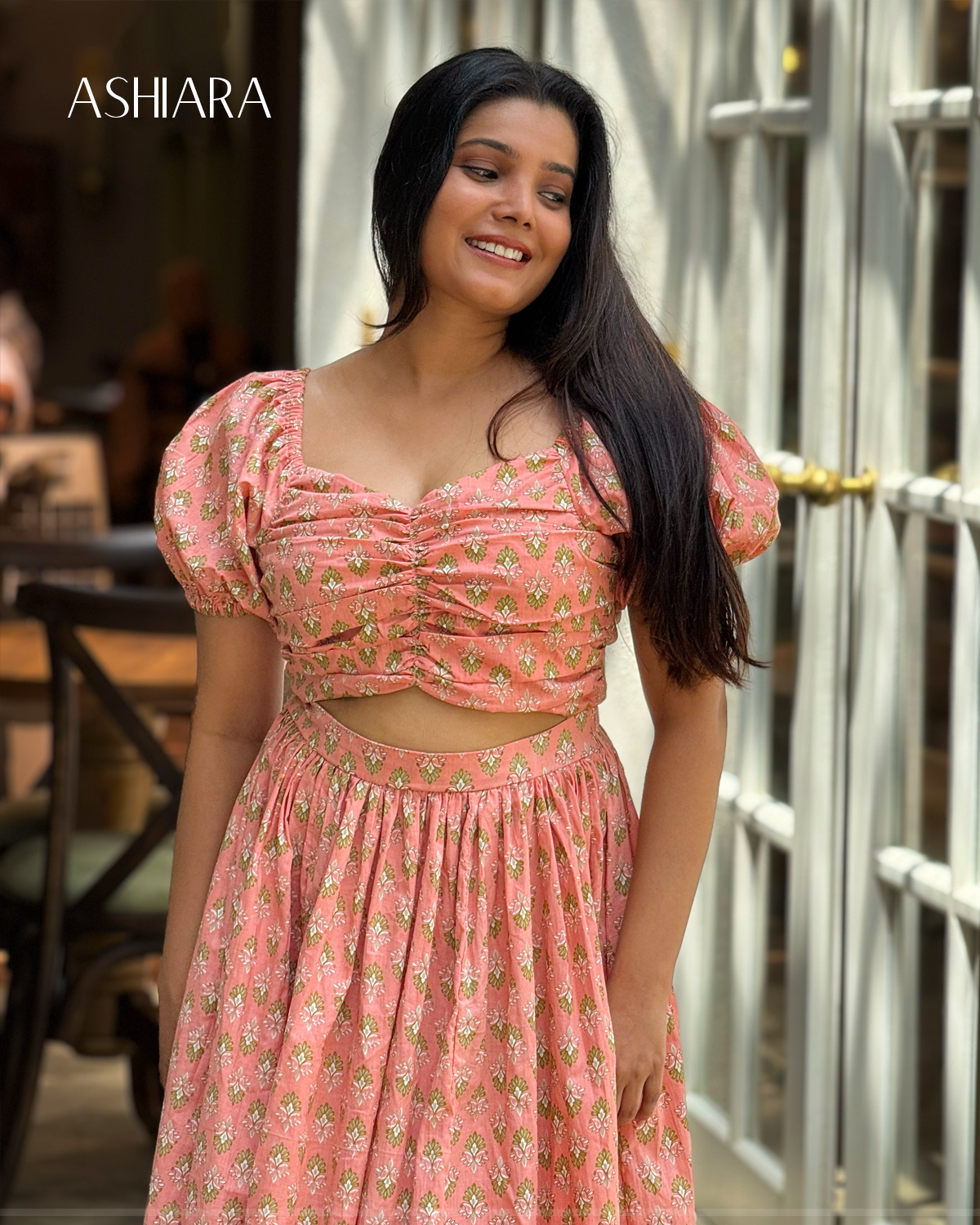 KETHAKI Dress - Peach