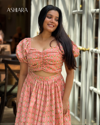 KETHAKI Dress - Peach