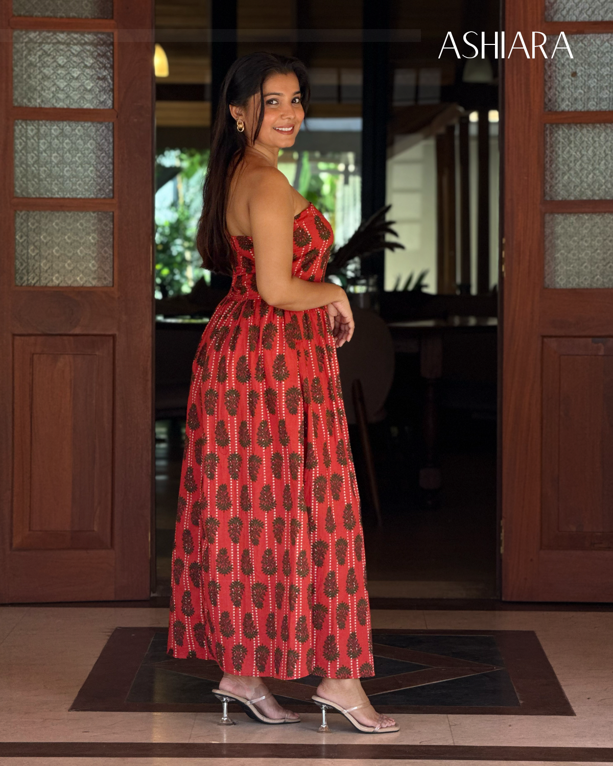 FLORA MAXI DRESS - Red