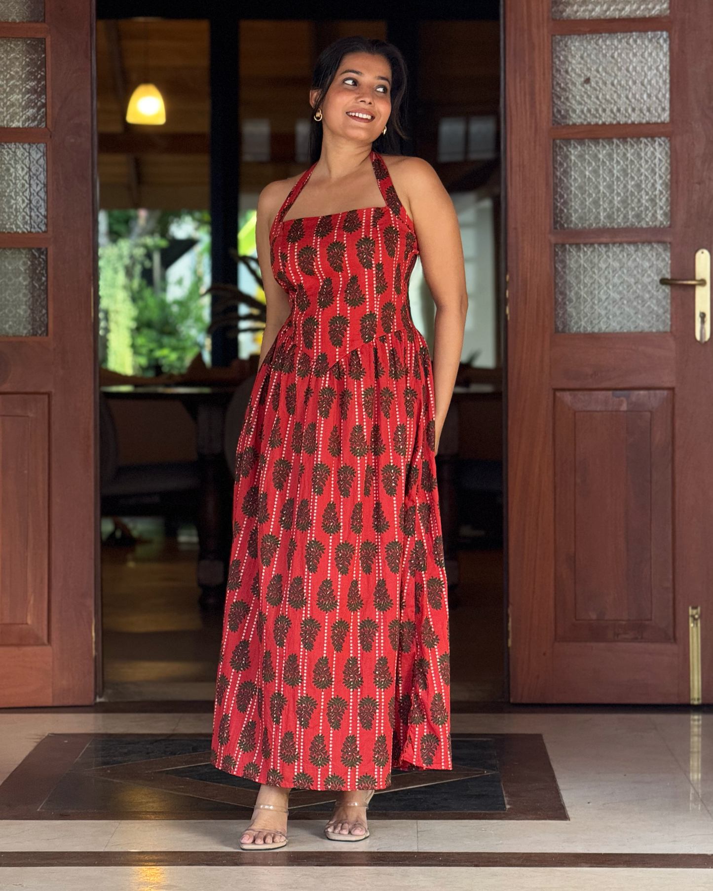 FLORA MAXI DRESS - Red