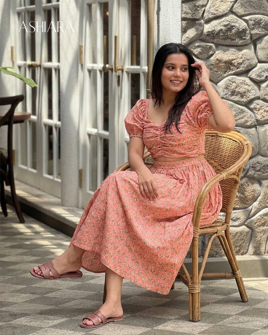 KETHAKI Dress - Peach