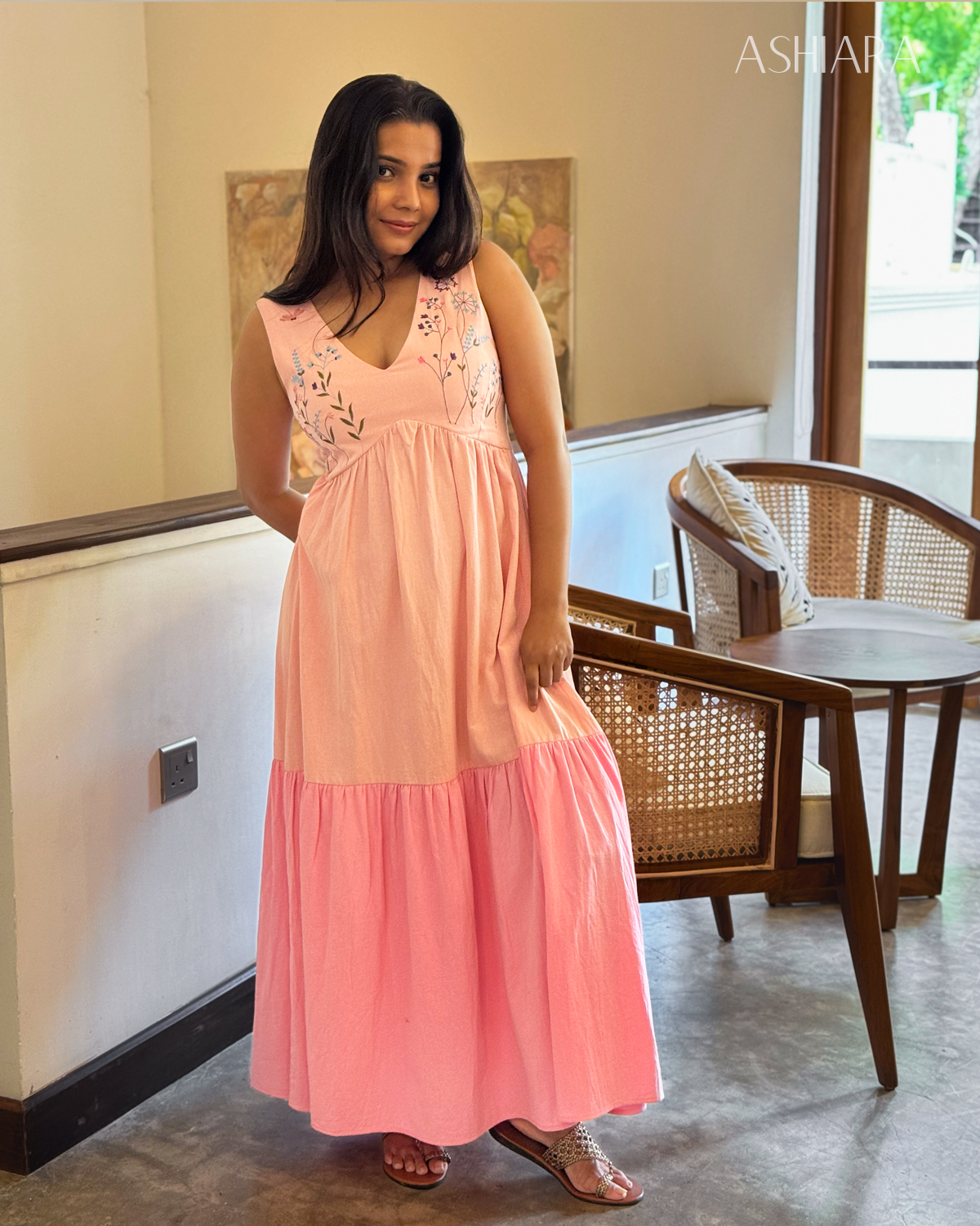 RUHI MAXI -Pink