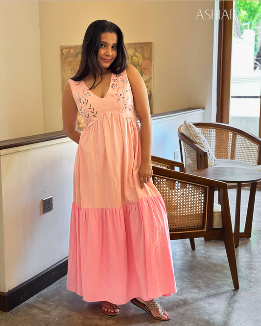 RUHI MAXI DRESS -Pink