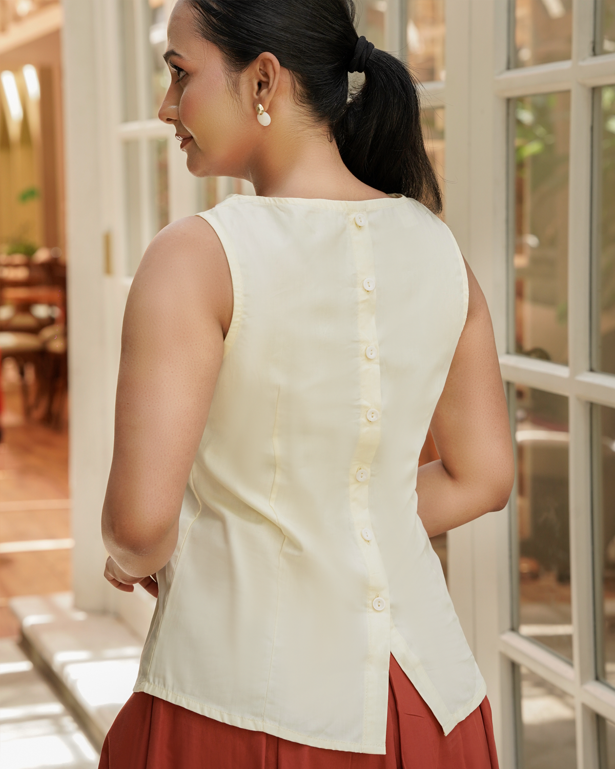 ZAKI Top- Butter Yellow