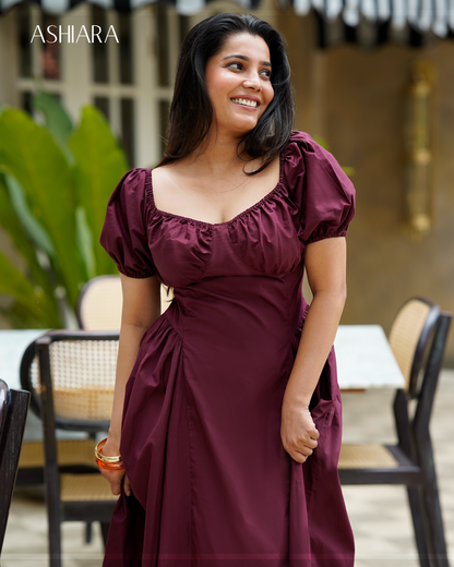 SCARLET Dress - Wine