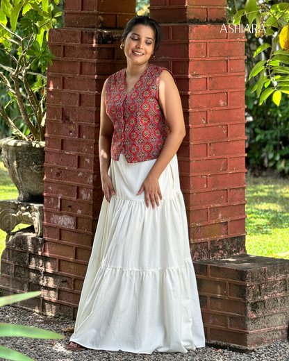 NINA SKIRT-Ivory
