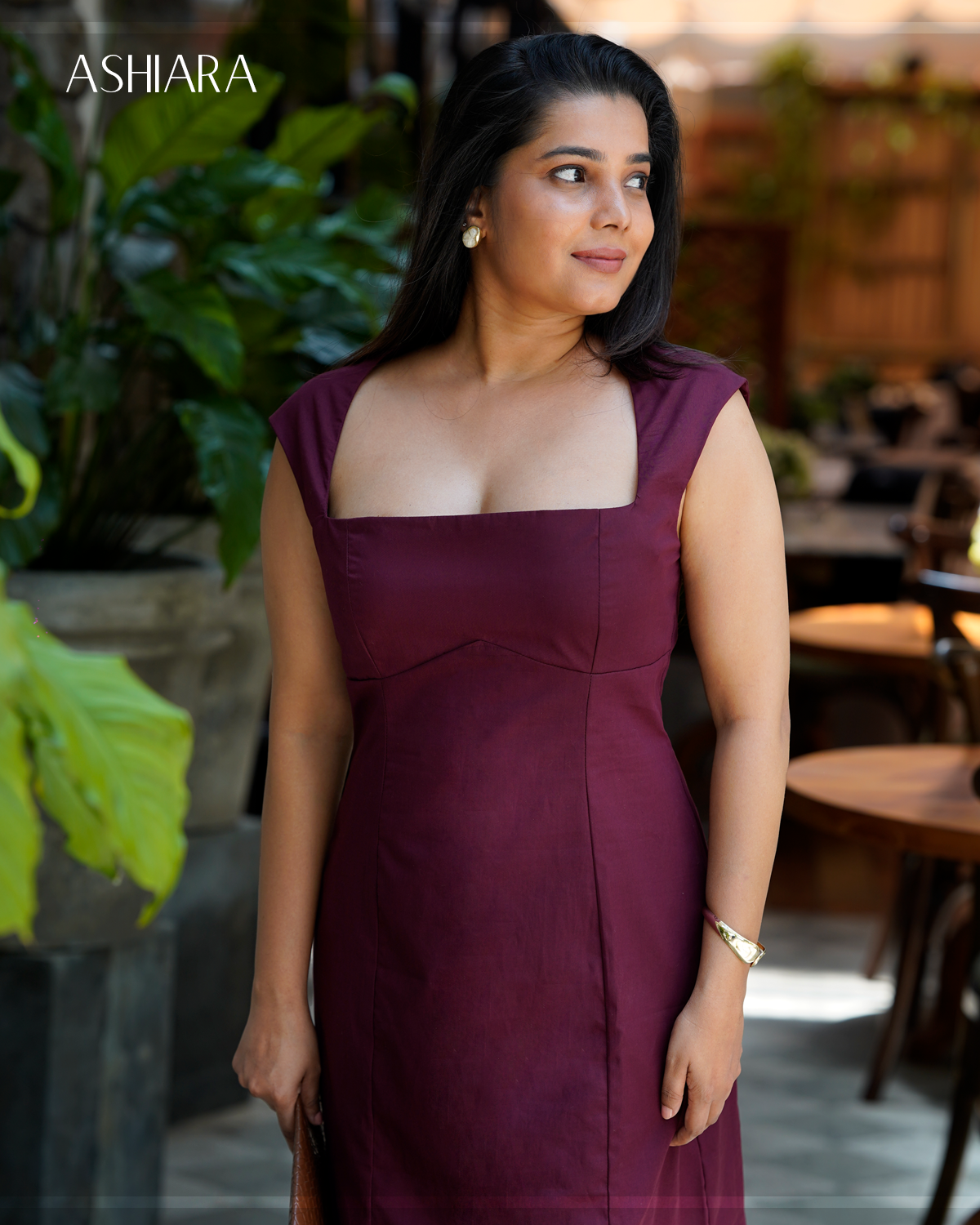 GWEN Dress- Wine