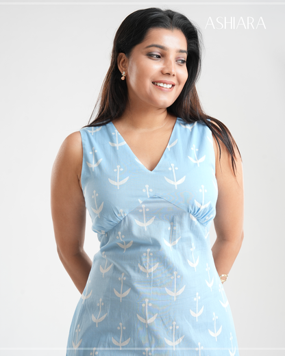 LUMI MINI DRESS- Light Blue