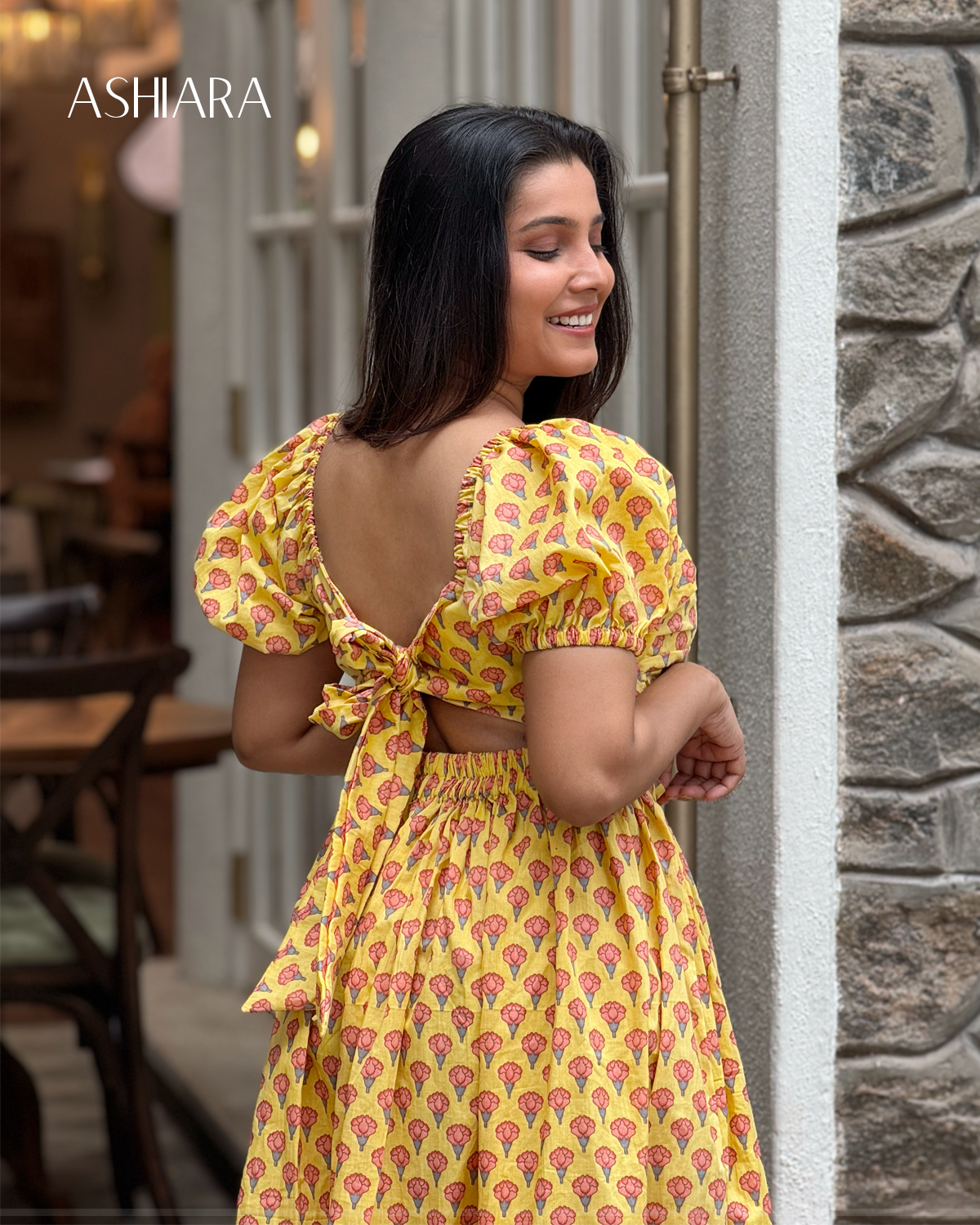 KETHAKI Dress- Yellow