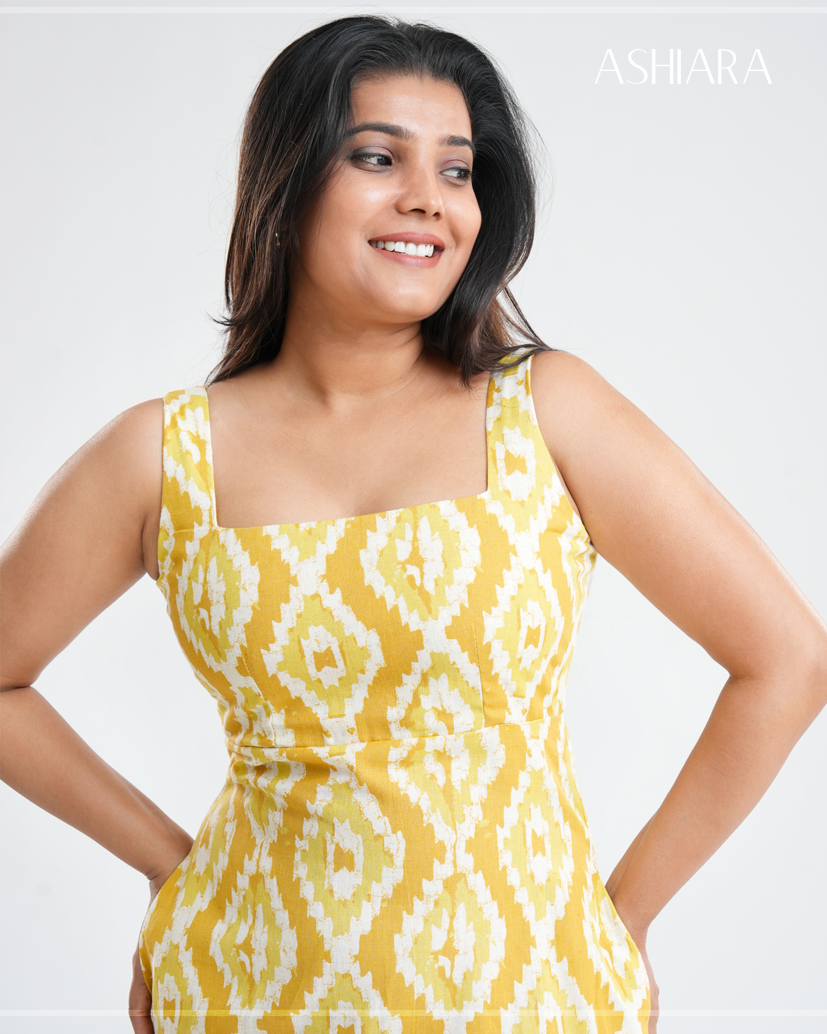 LANA MIDI DRESS- Ikat