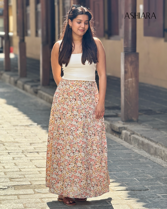 Flowy Skirt-Pink