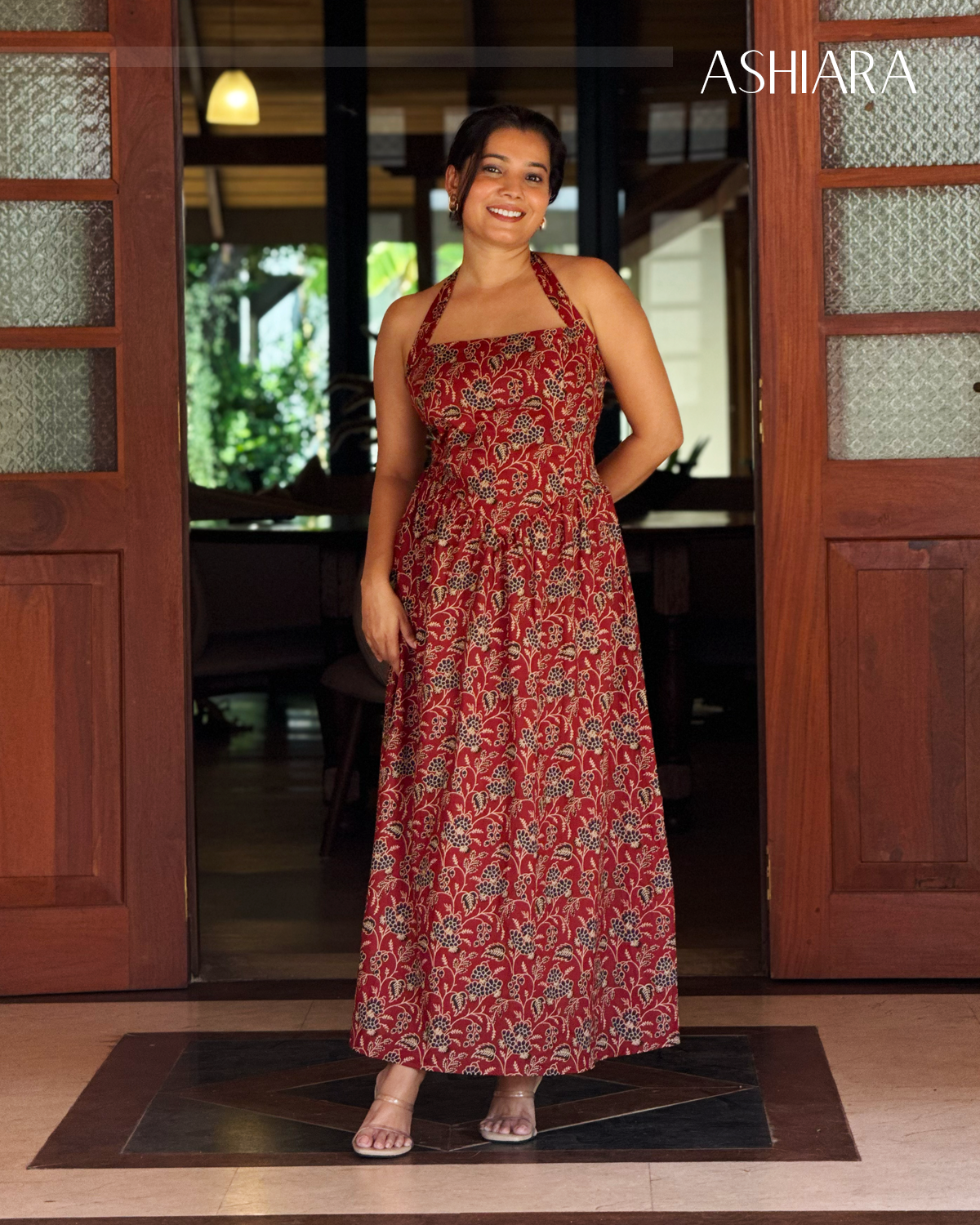 FLORA MAXI DRESS- Maroon