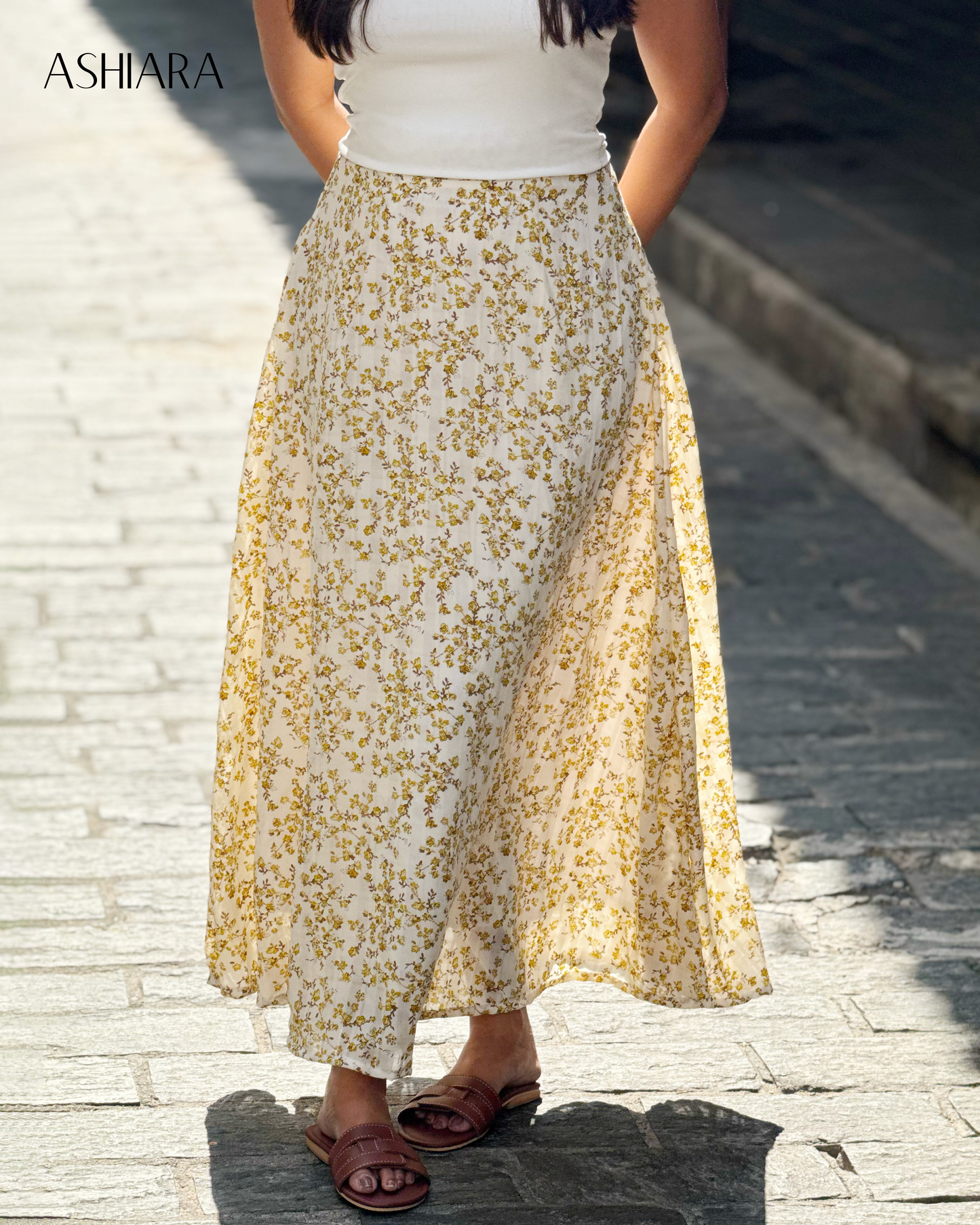 Flowy Skirt- Yellow