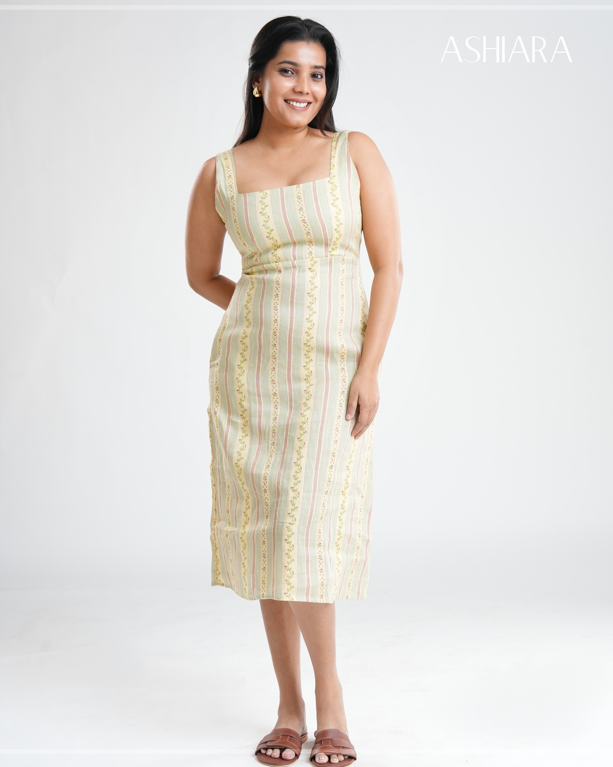 LANA MIDI DRESS- Stripes