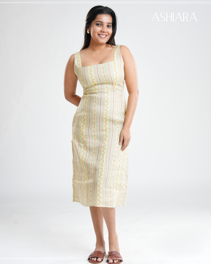 LANA MIDI DRESS- Stripes