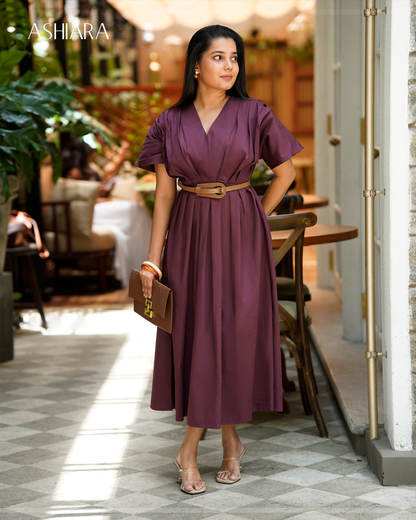 KIARA DRESS- Wine